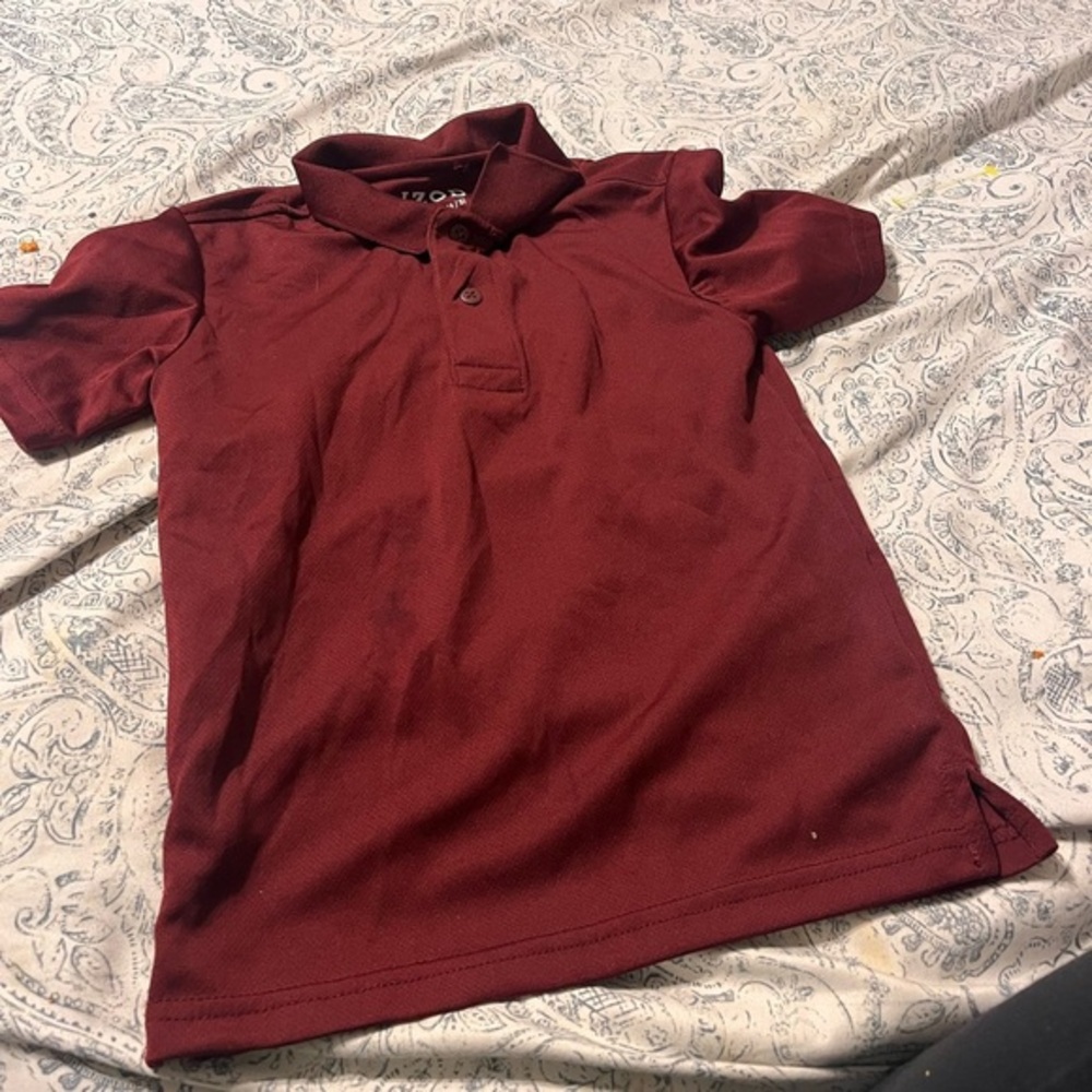 Izod Maroon Polo Shirt Classic Style